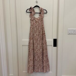 House of Harlow 1960 Linen Floral Maxi Dress XS